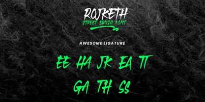 Rojketh Font Poster 6