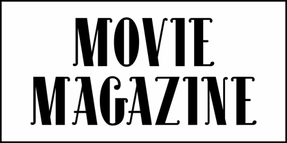 Movie Ticket JNL Font Poster 2