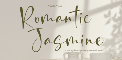 Romantic Jasmine Script Font Poster 1