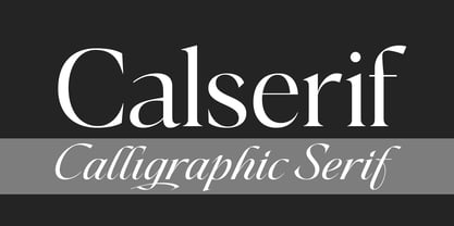Calserif Font Poster 1