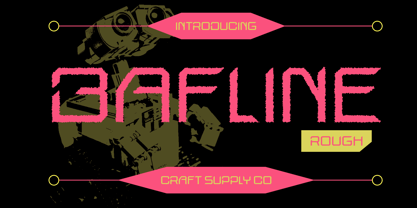 Bafline Rough Font Poster 1