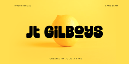 Jt Gilboys Font Poster 1
