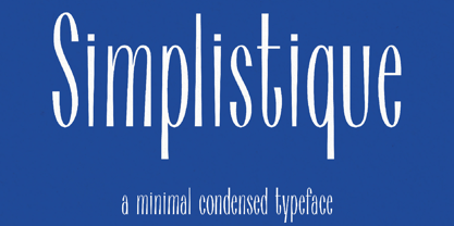Simplistique Font Poster 1