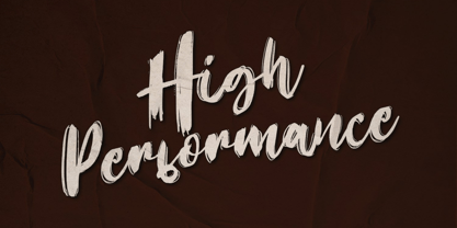 High Performance Font Poster 1