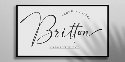 Britton Font Poster 1