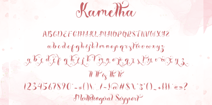 Kametha Font Poster 6