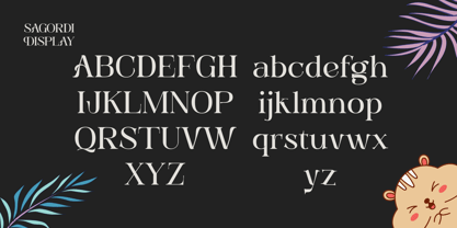 Sagordi Font Poster 6