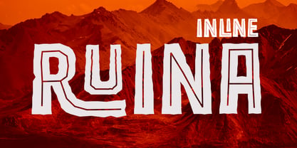 Ruina Inline Font Poster 1