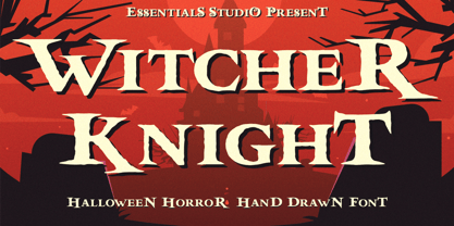 Witcher Knight Font Poster 1