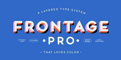 Frontage Pro Font Poster 1