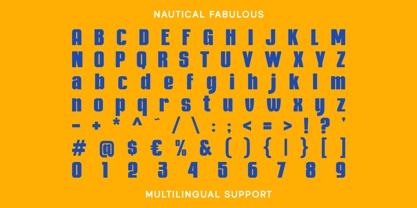 Nautical Fabulous Font Poster 7