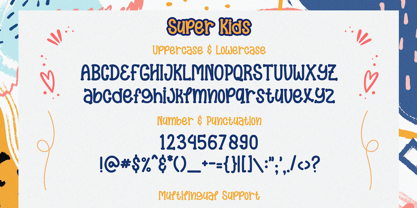 Super Kids Font Poster 13