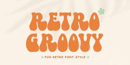 Retro Groovy Font Poster 1