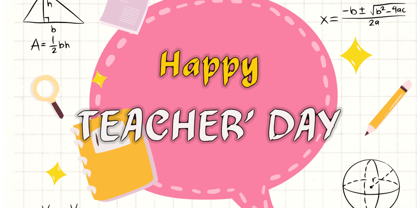 Father Teacher Font Poster 3