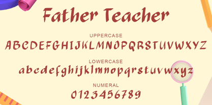 Father Teacher Font Poster 5