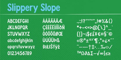 Slippery Slope Font Poster 5