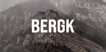 Bergk Font Poster 1