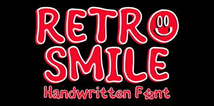 Retro Smile Font Poster 1