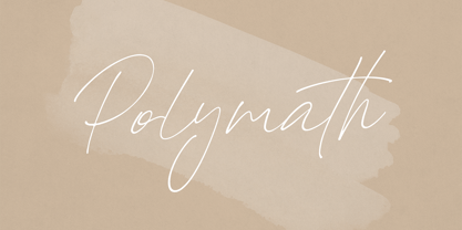 Polymath Font Poster 1