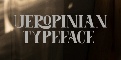 UEROPINIAN Font Poster 1