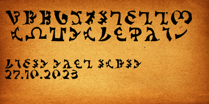 Ongunkan Enochian Script Font Poster 3