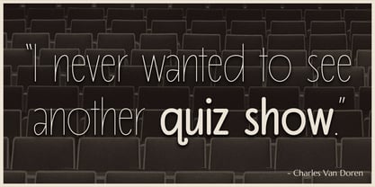 Quiz Show Font Poster 7