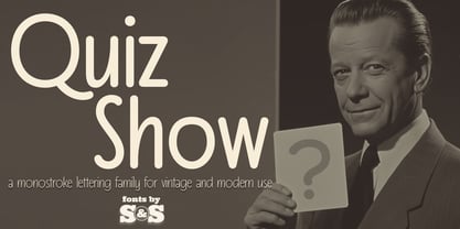 Quiz Show Font Poster 1