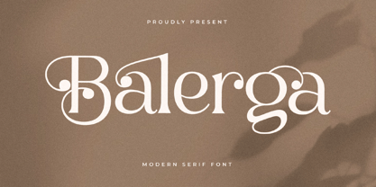 Balerga Font Poster 1