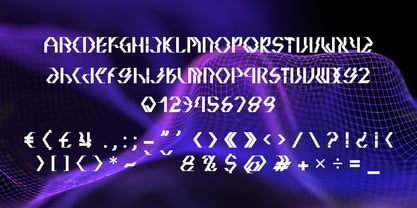 Quadtron Font Poster 2