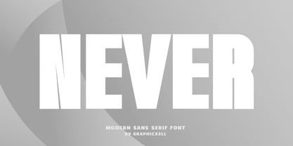 Never Font Poster 1