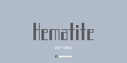Hematite Font Poster 10
