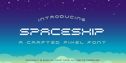 Spaceship Font Poster 7