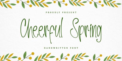 Cheerful Spring Font Poster 1