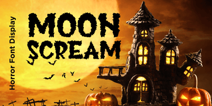 Moon Scream Font Poster 1