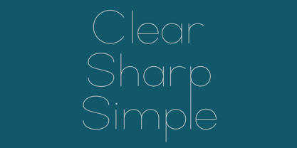 App Clear Sharp Font Poster 11
