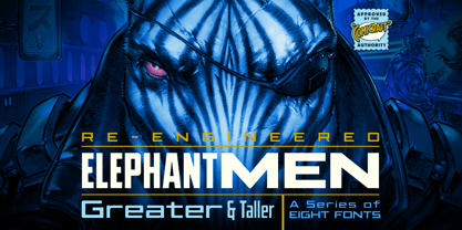 Elephantmen Greater & Taller Font Poster 1