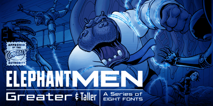 Elephantmen Greater and Taller Font Poster 1