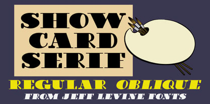 Show Card Serif JNL Police Poster 1