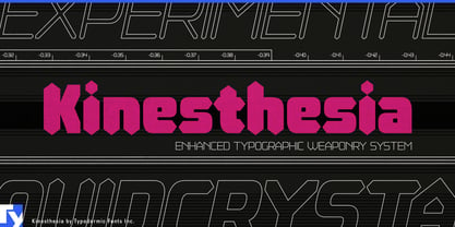 Kinesthesia Font Poster 1