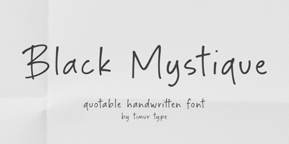 Black Mystique Fuente Póster 1