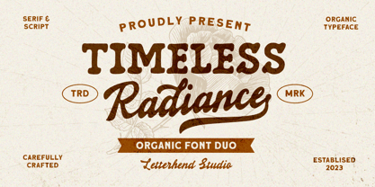 Timeless Radiance Font Poster 1
