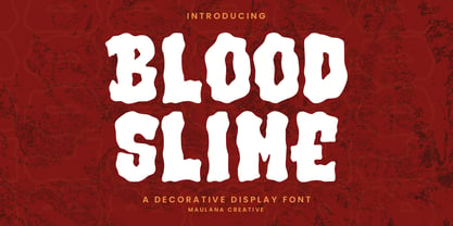 MC Blood Slime Font Poster 1