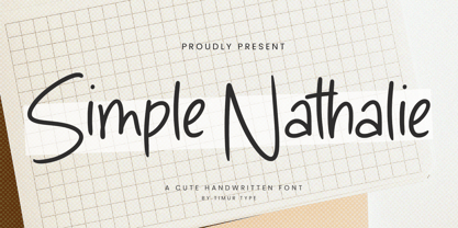 Simple Nathalie Font Poster 1