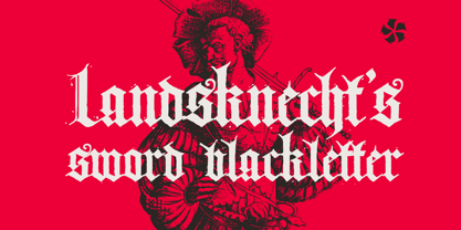 Landsknechts Sword Font Poster 1