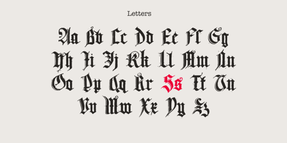 Landsknechts Sword Font Poster 4