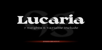 Lucaria Font Poster 1