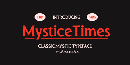 Mystice Times Font Poster 1