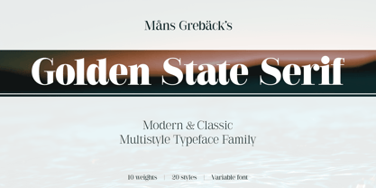 Golden State Serif Font Poster 1