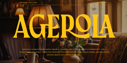 Agerola Font Poster 1