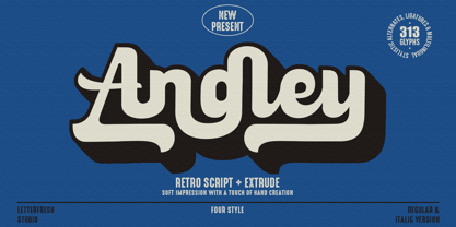 Angley Script Font Poster 1